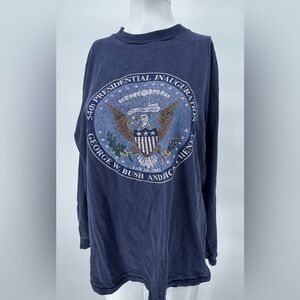 Vintage Long-sleeve T-shirt 54th Presidential Inauguration George W. Bush